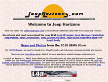 Tablet Screenshot of jeephorizons.com